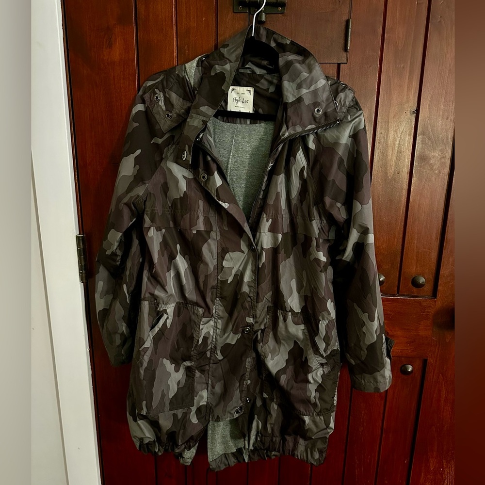 Camouflage Parka/Rain Jacket